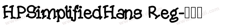 HPSimplifiedHans Reg字体转换